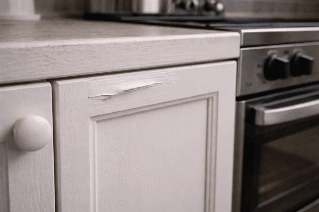 g on kitchen cabinet after DIY job